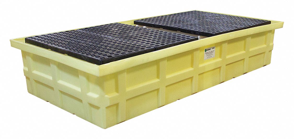 IBC Containment Unit with Drain Yellow