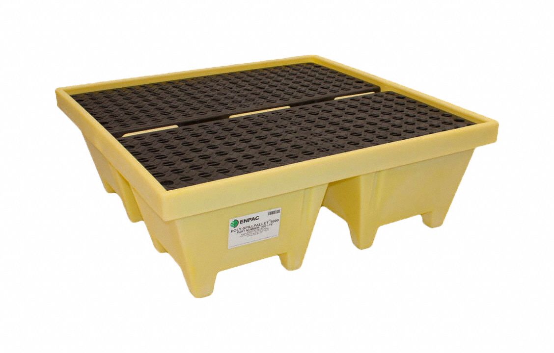Drum Spill Containment Pallet 83gal Yllw