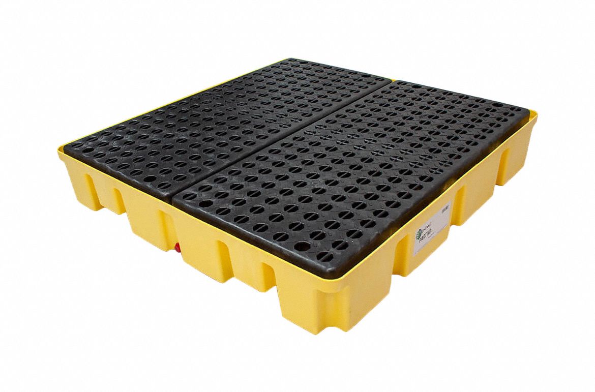 Drum Spill Containment Pallet 66gal Yllw