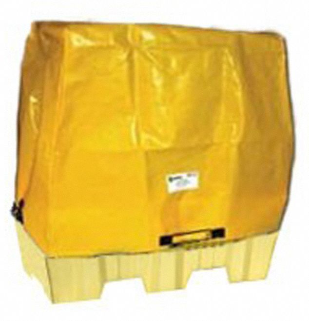 Tarp Cover 61inLx40inWx44inH PVC Yellow