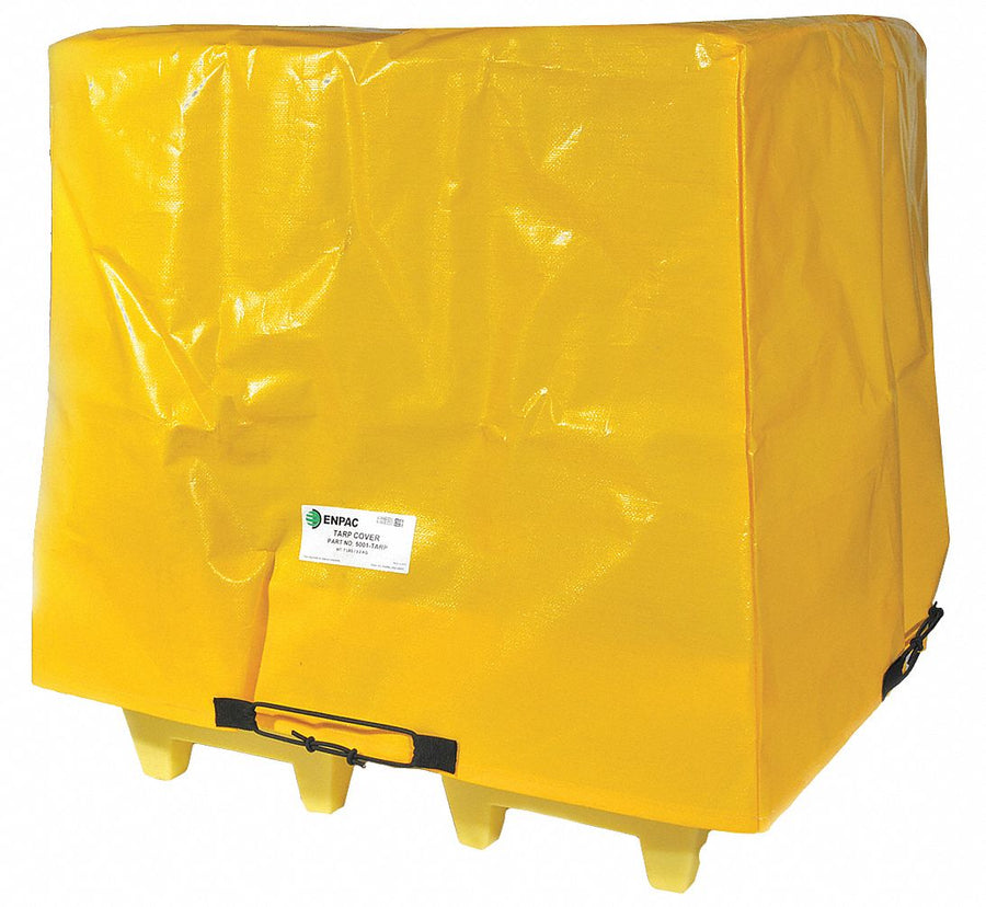 Tarp Cover 57inLx57inWx44inH PVC Yellow