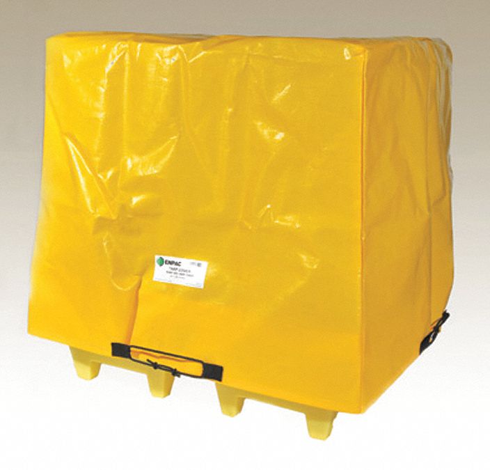 Tarp Cover 57inLx57inWx44inH PVC Yellow