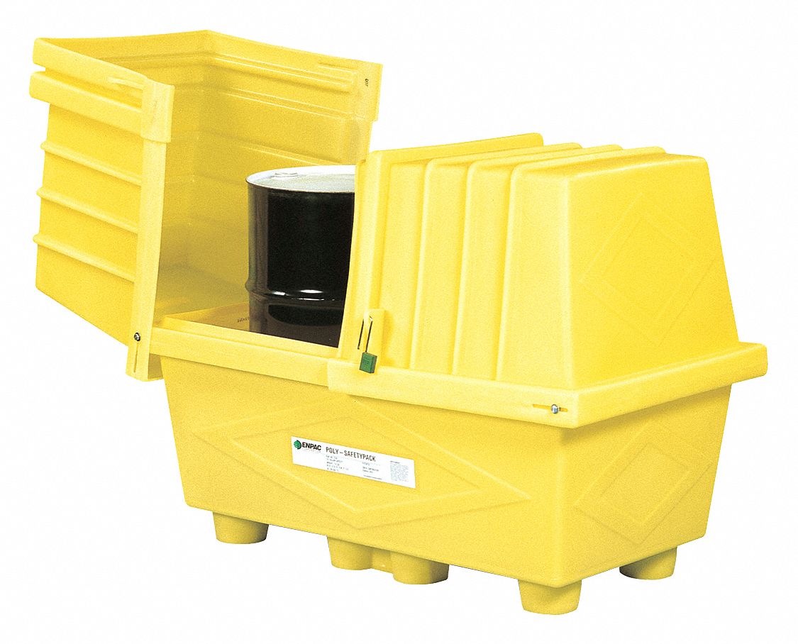Spill Containment with Drain 1200 lb.