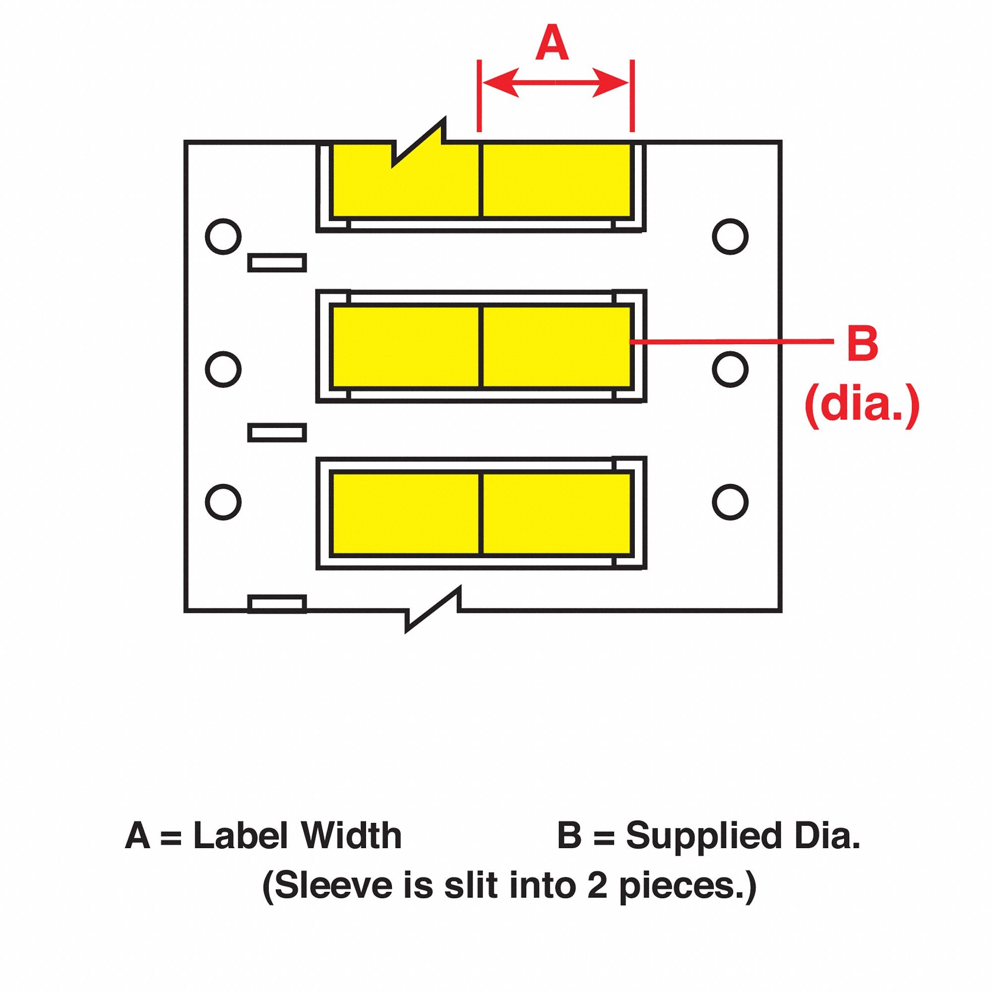 Wire Marking Sleeves 1 in W 1.07 in L
