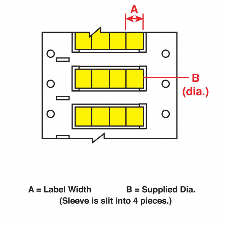 Wire Marking Sleeves 3.2 in W 50 ft L