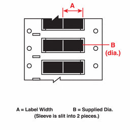 Wire Marking Sleeves 0.75In W 0.851In L