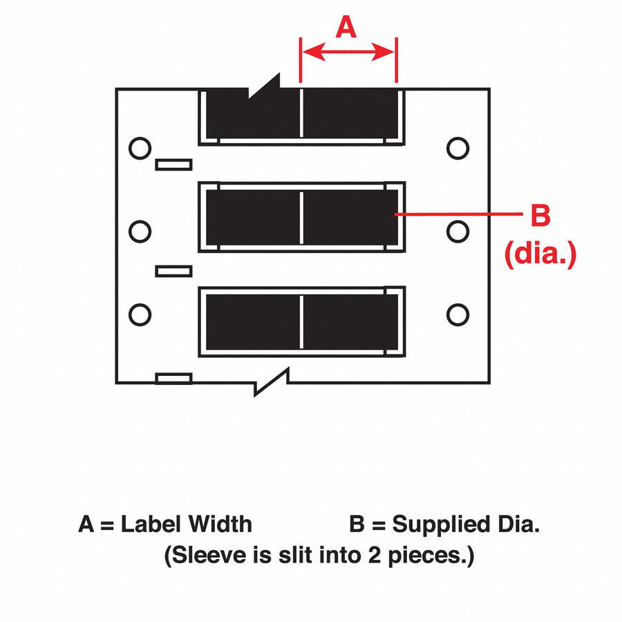 Wire Marking Sleeves 1 in W 1.250 in L