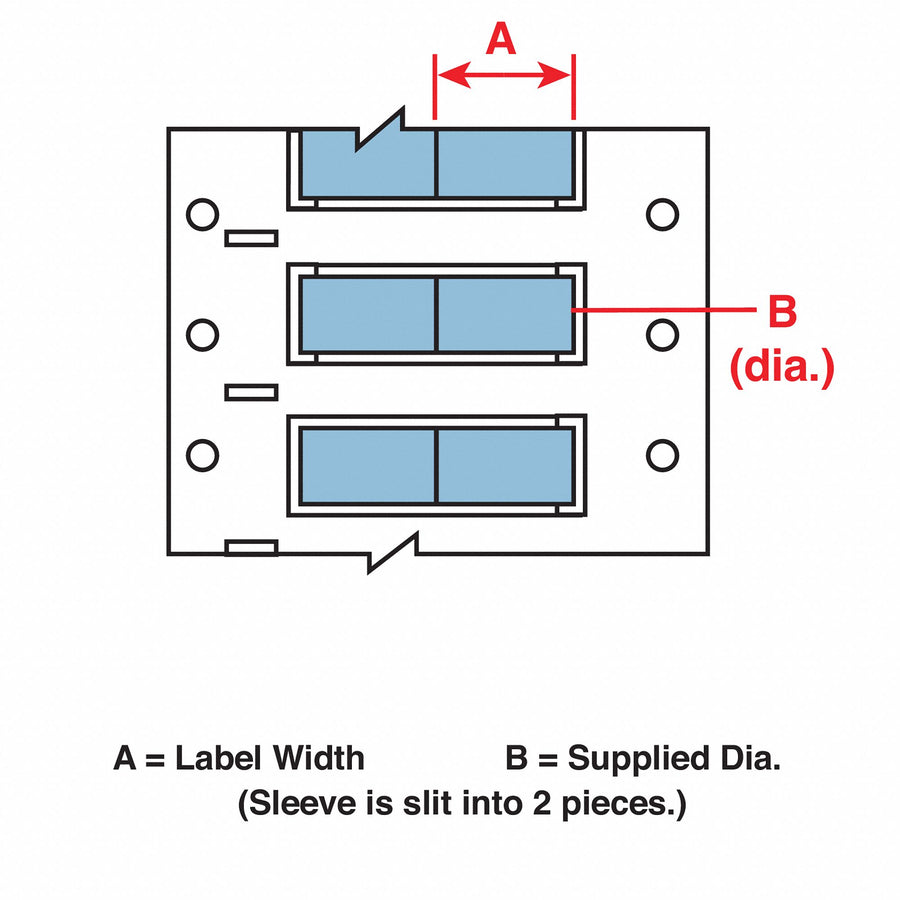 Wire Marking Sleeves 1 in W 1.250 in L