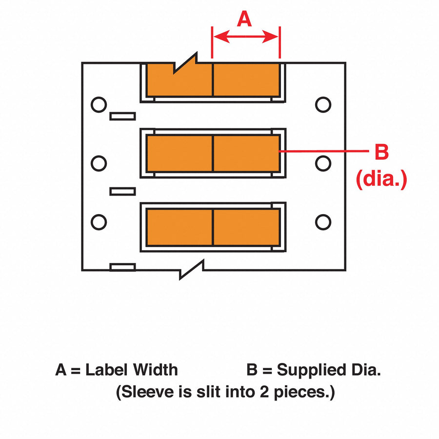 Wire Marking Sleeves 1 in W 0.851 in L