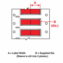 Wire Marking Sleeves 1 in W 0.182 in L