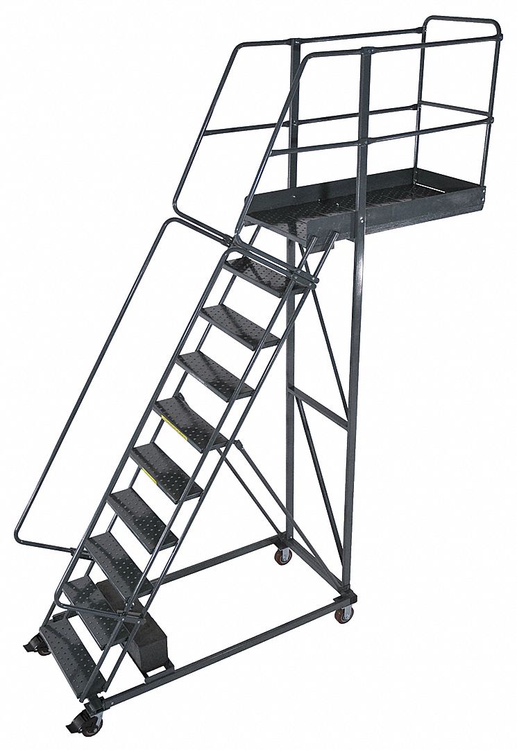 Cantilever Ladder 300lb 142in H 10 Steps