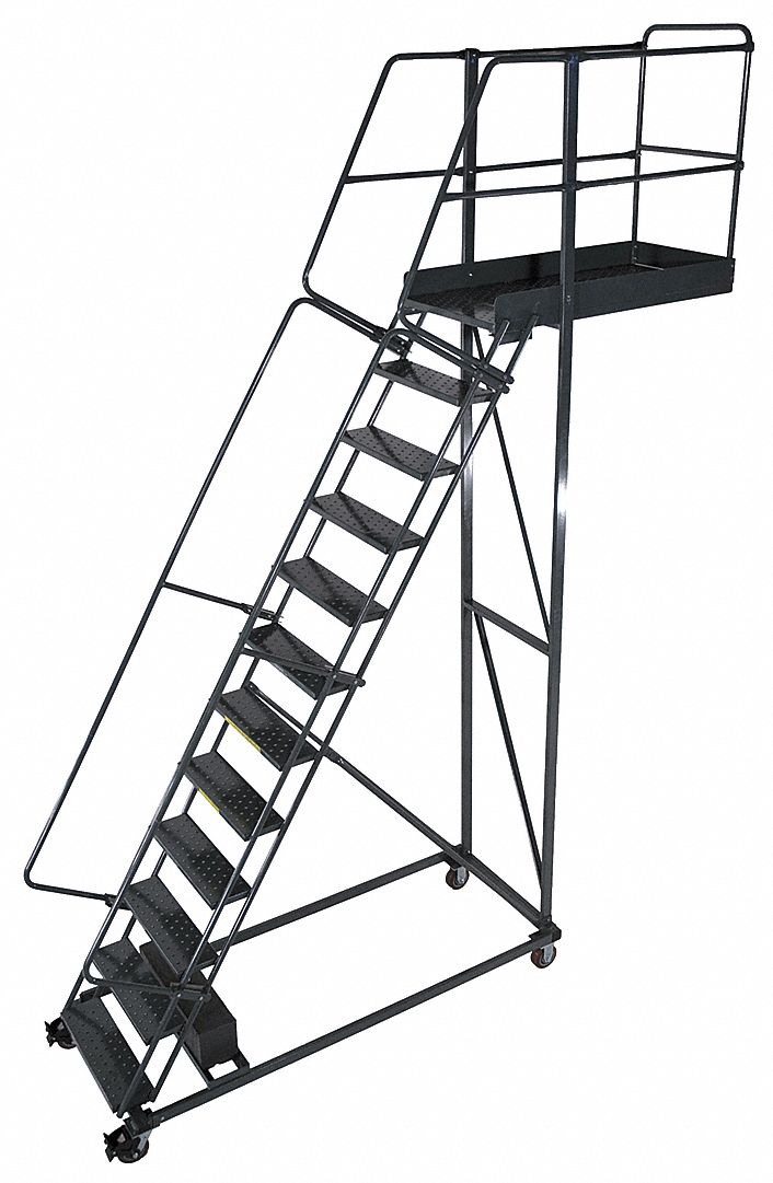 Cantilever Ladder 300lb 172in H 13 Steps