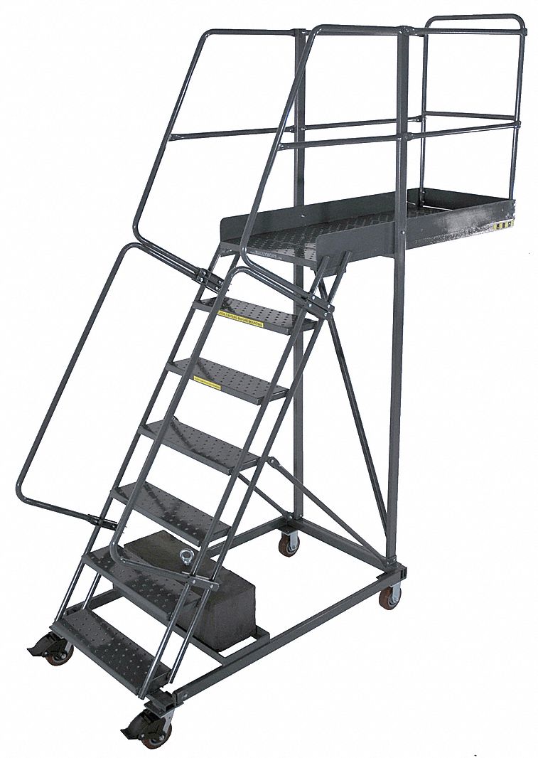 Cantilever Ladder 300lb 102in H 6 Steps