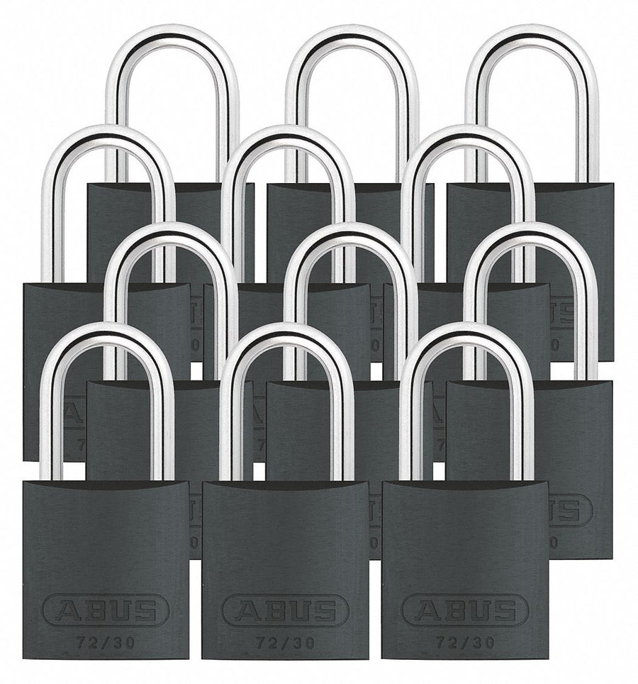Lockout Padlock KA Black 2-17/32 H PK12