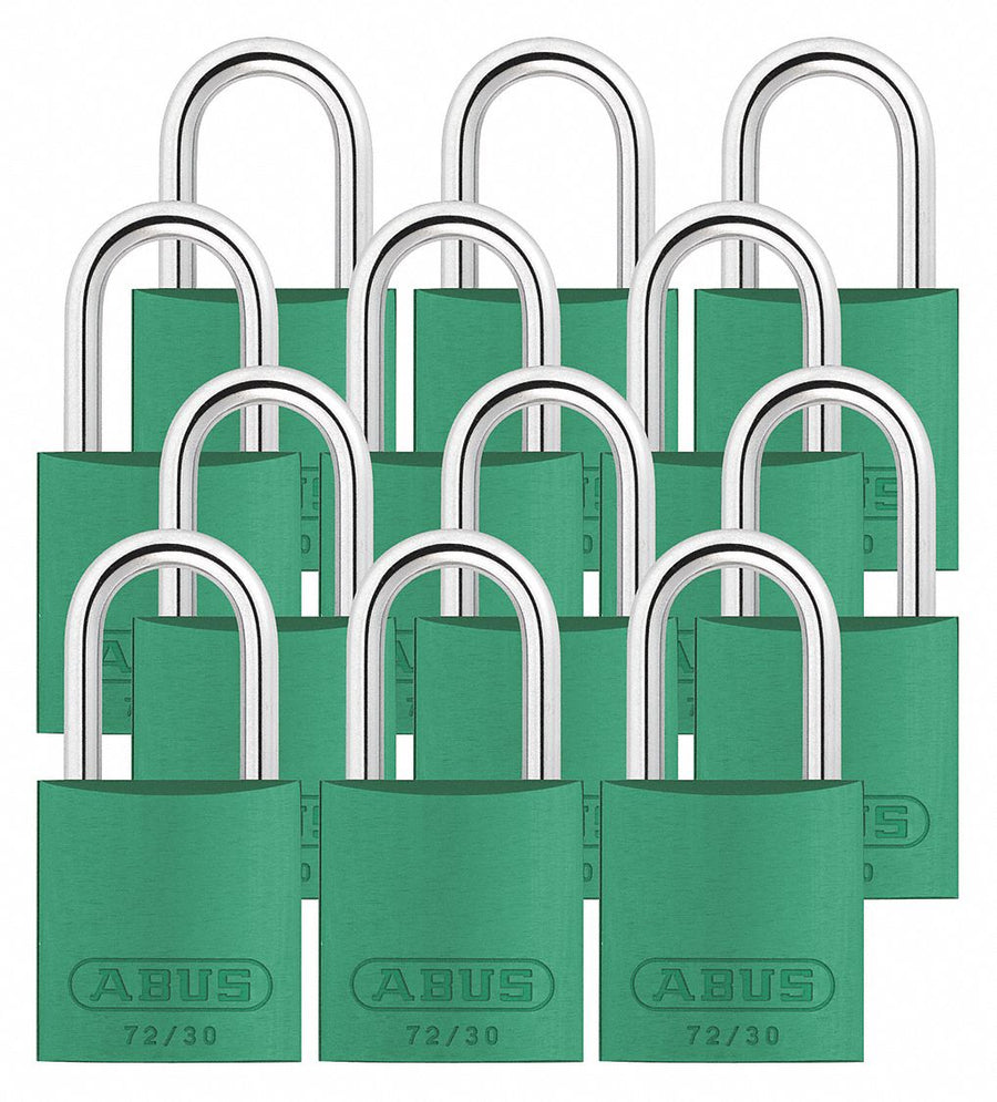 Lockout Padlock KA Green 2-17/32 H PK12