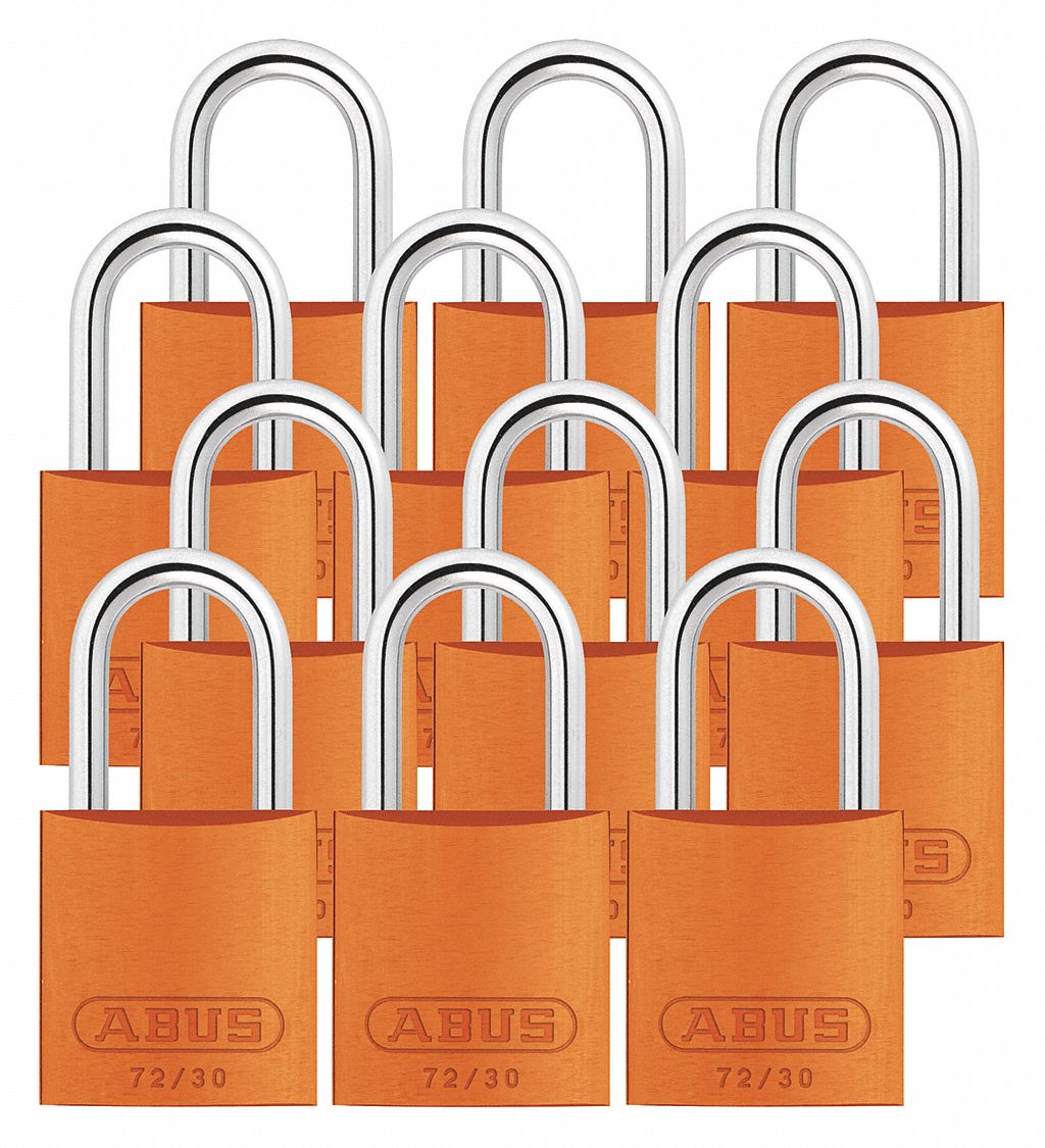 Lockout Padlock KA Orange 2-17/32 H PK12