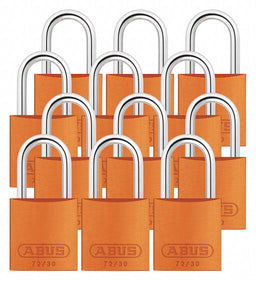 Lockout Padlock KA Orange 2-17/32 H PK12