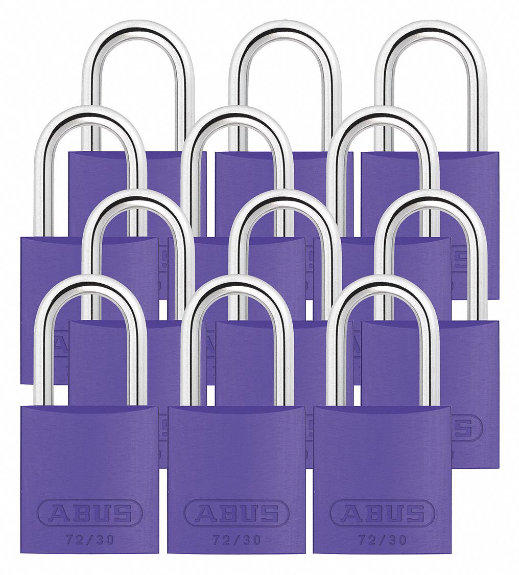 Lockout Padlock KA Purple 2-17/32 H PK12