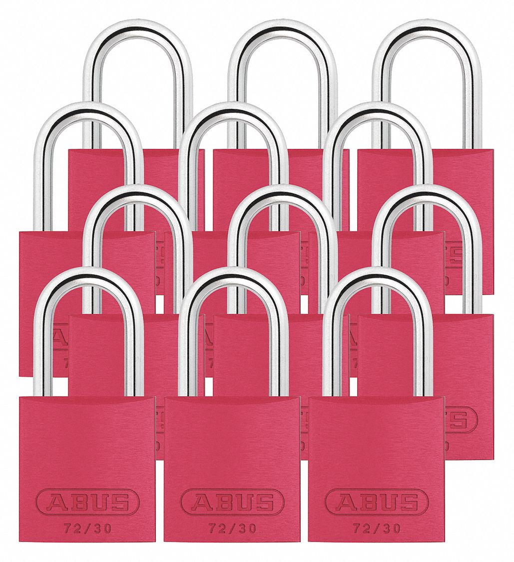 Lockout Padlock KA Red 2-17/32 H PK12