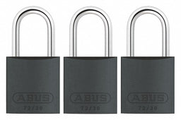 Lockout Padlock KA Black 2-17/32 H PK3