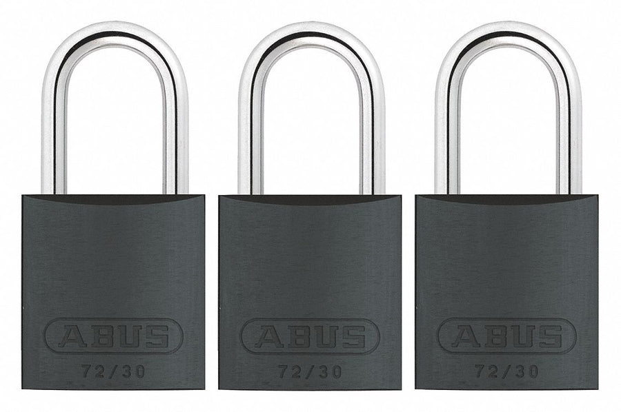 Lockout Padlock KA Black 2-17/32 H PK3