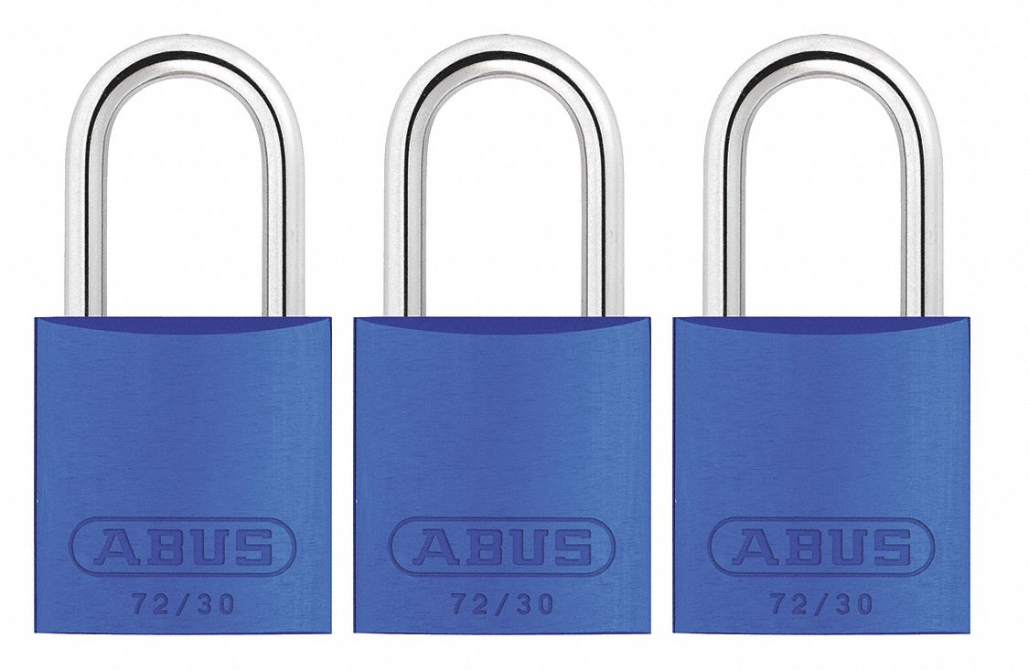 Lockout Padlock KA Blue 2-17/32 H PK3