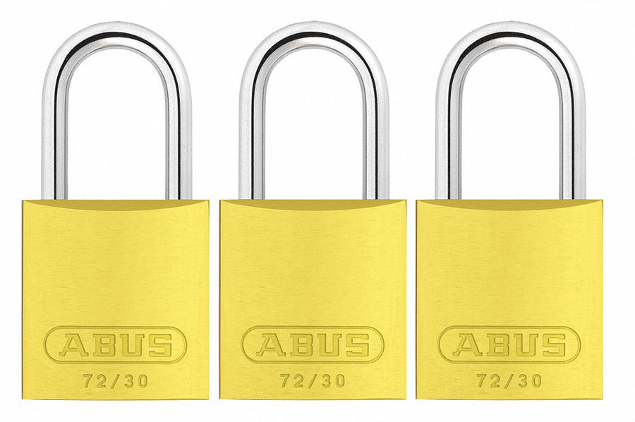 Lockout Padlock KA Yellow 2-17/32 H PK3
