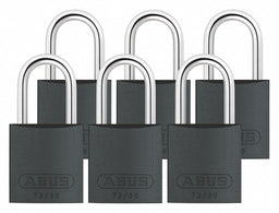 Lockout Padlock KA Black 2-17/32 H PK6
