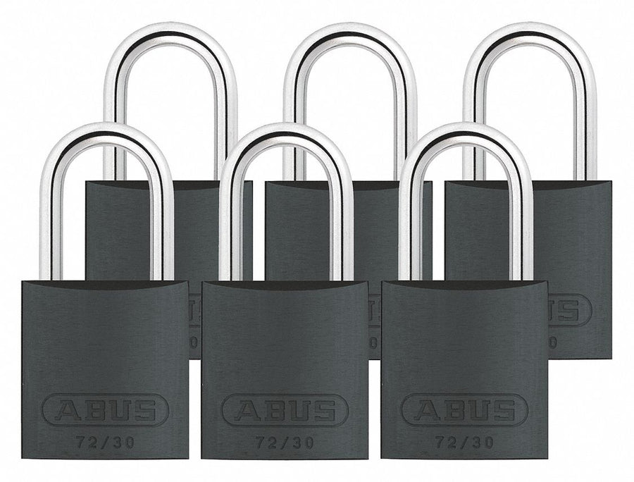 Lockout Padlock KA Black 2-17/32 H PK6