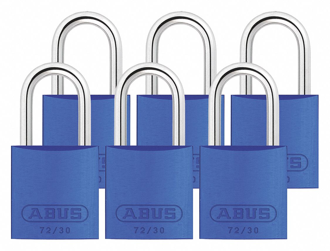 Lockout Padlock KA Blue 2-17/32 H PK6