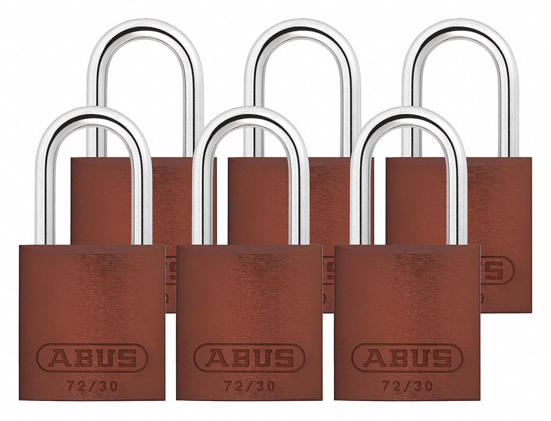 Lockout Padlock KA Brown 2-17/32 H PK6