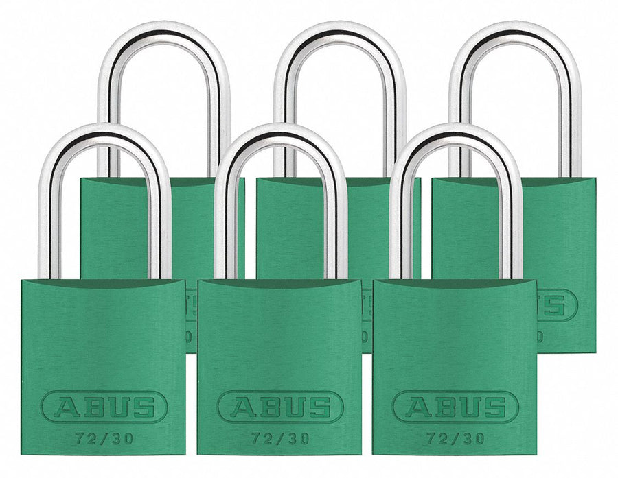 Lockout Padlock KA Green 2-17/32 H PK6