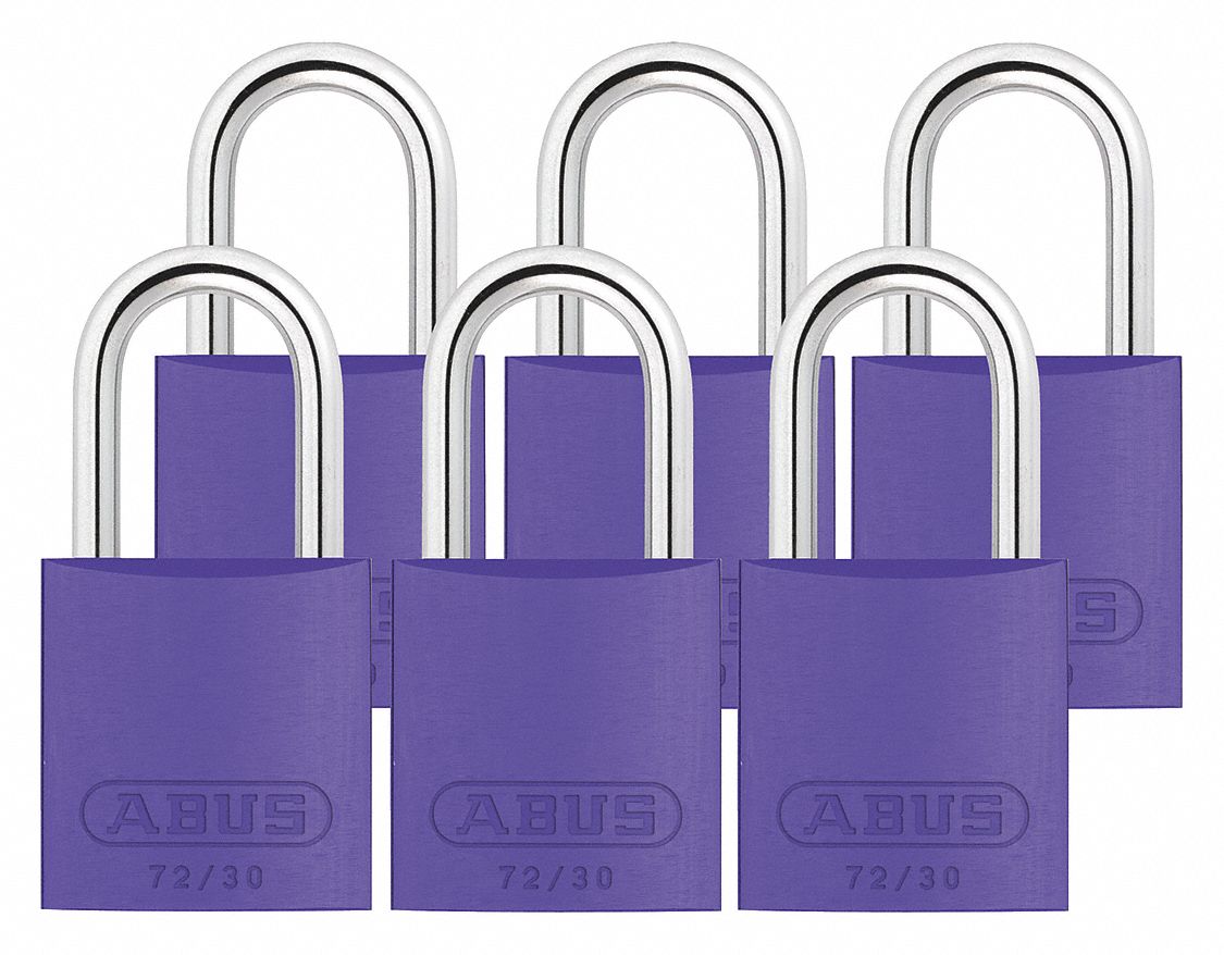 Lockout Padlock KA Purple 2-17/32 H PK6