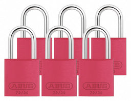 Lockout Padlock KA Red 2-17/32 H PK6