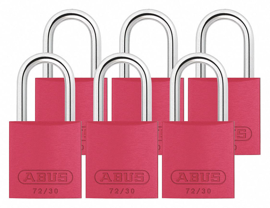 Lockout Padlock KA Red 2-17/32 H PK6