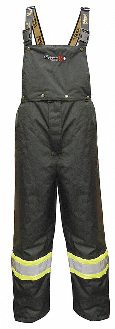 Flame Resistant Rain Bib Overall Black L