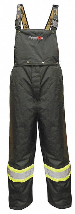 Flame Resistant Rain Bib Overall Black M