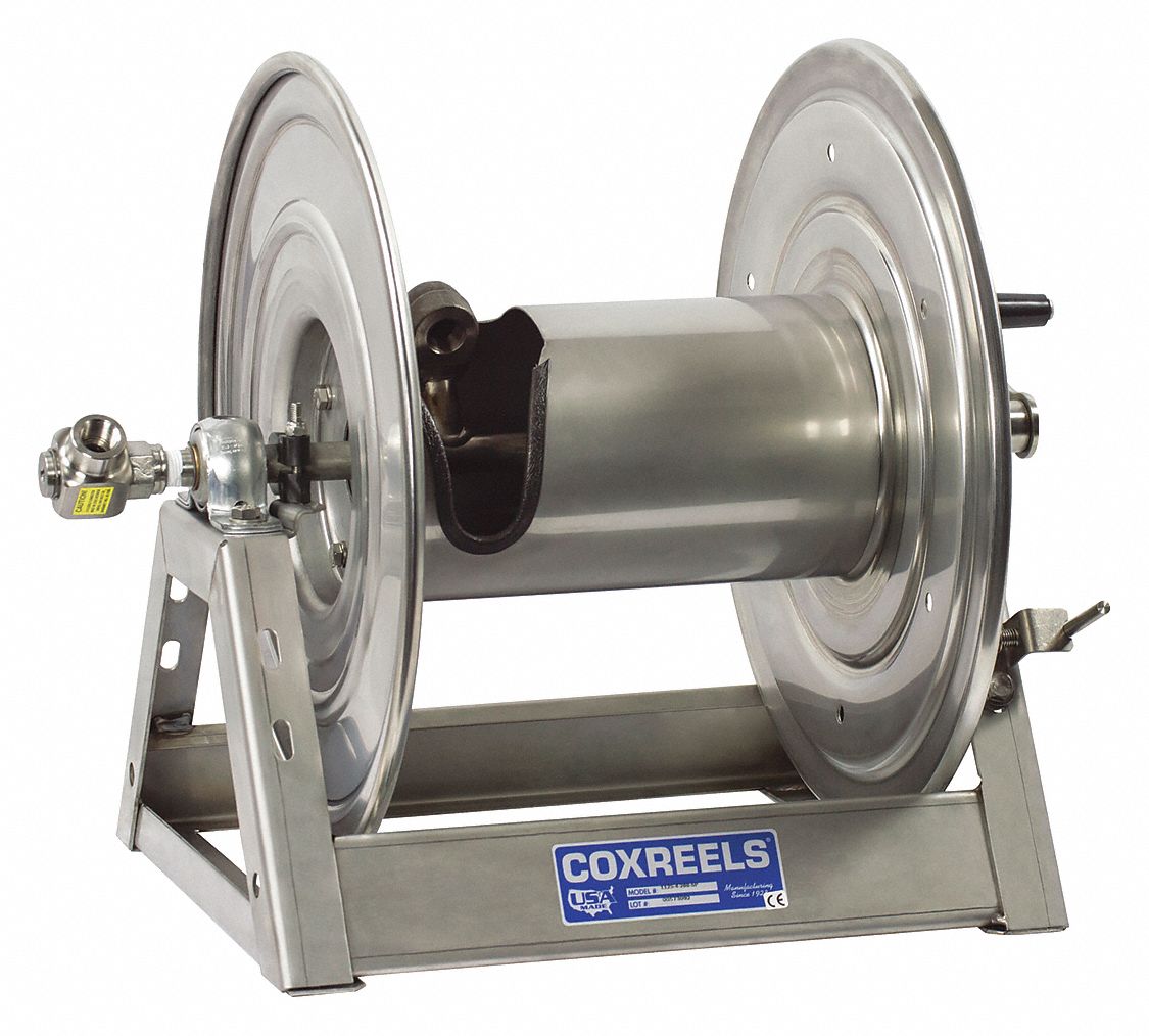 Hand Crank Hose Reel 200 ft 3/4 ID SS