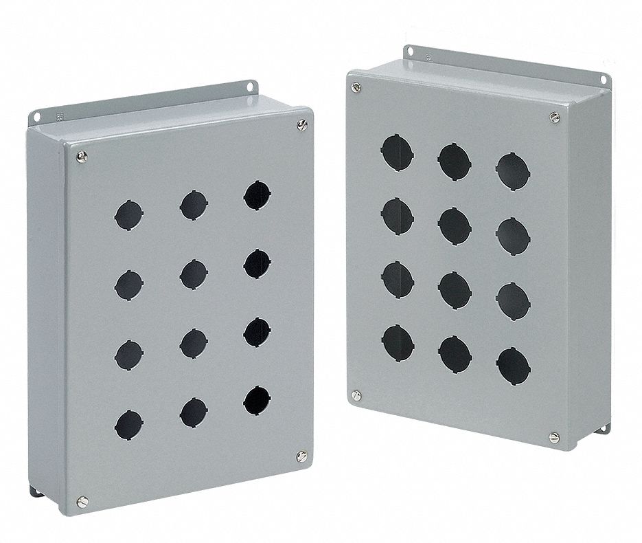 PushButtonEnclosure 22mm 1Hole Steel