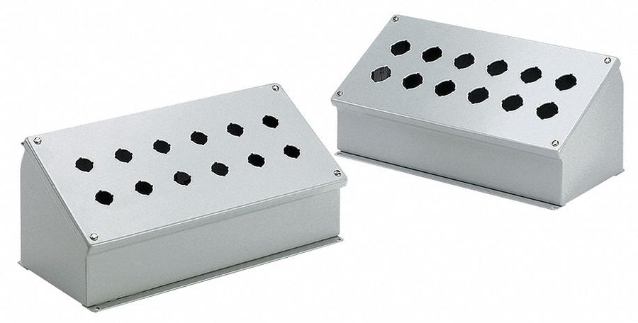 PushButtonEnclosure 30mm 8Holes Steel