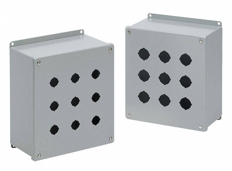 PushButtonEnclosure 30mm 4Holes Steel