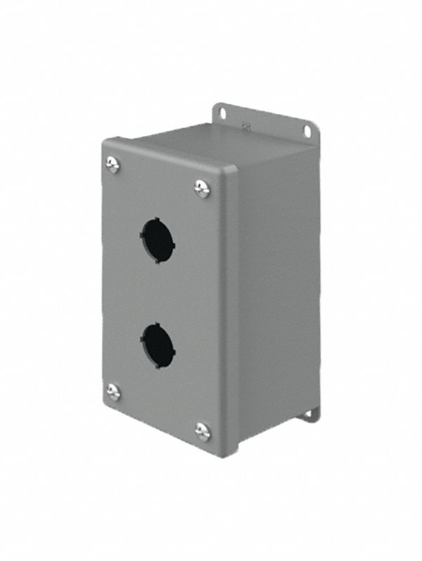 PushButtonEnclosure 22mm 2Holes Steel
