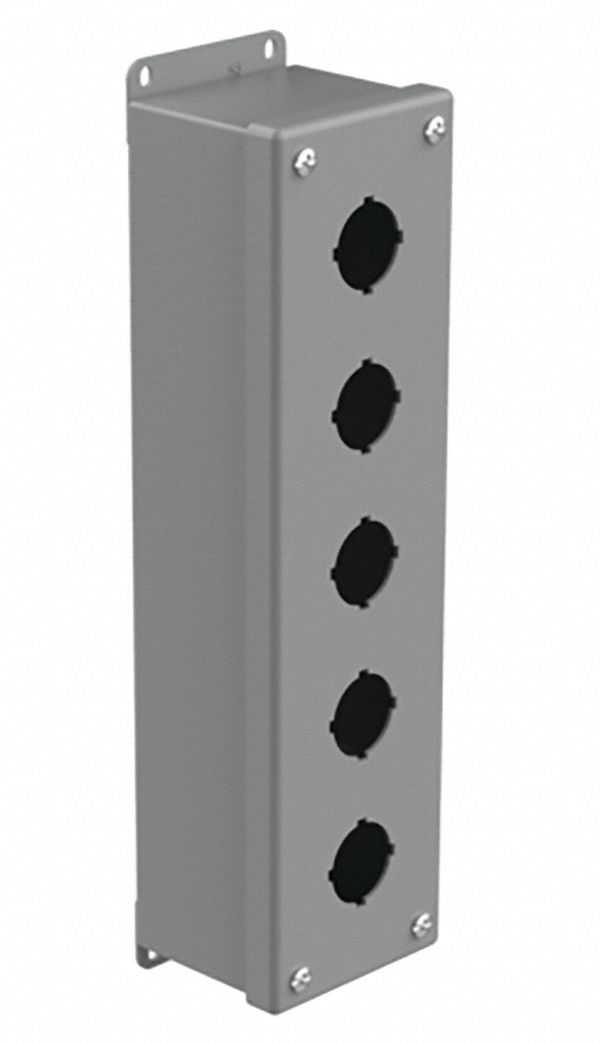 PushButtonEnclosure 30mm 5Holes Steel