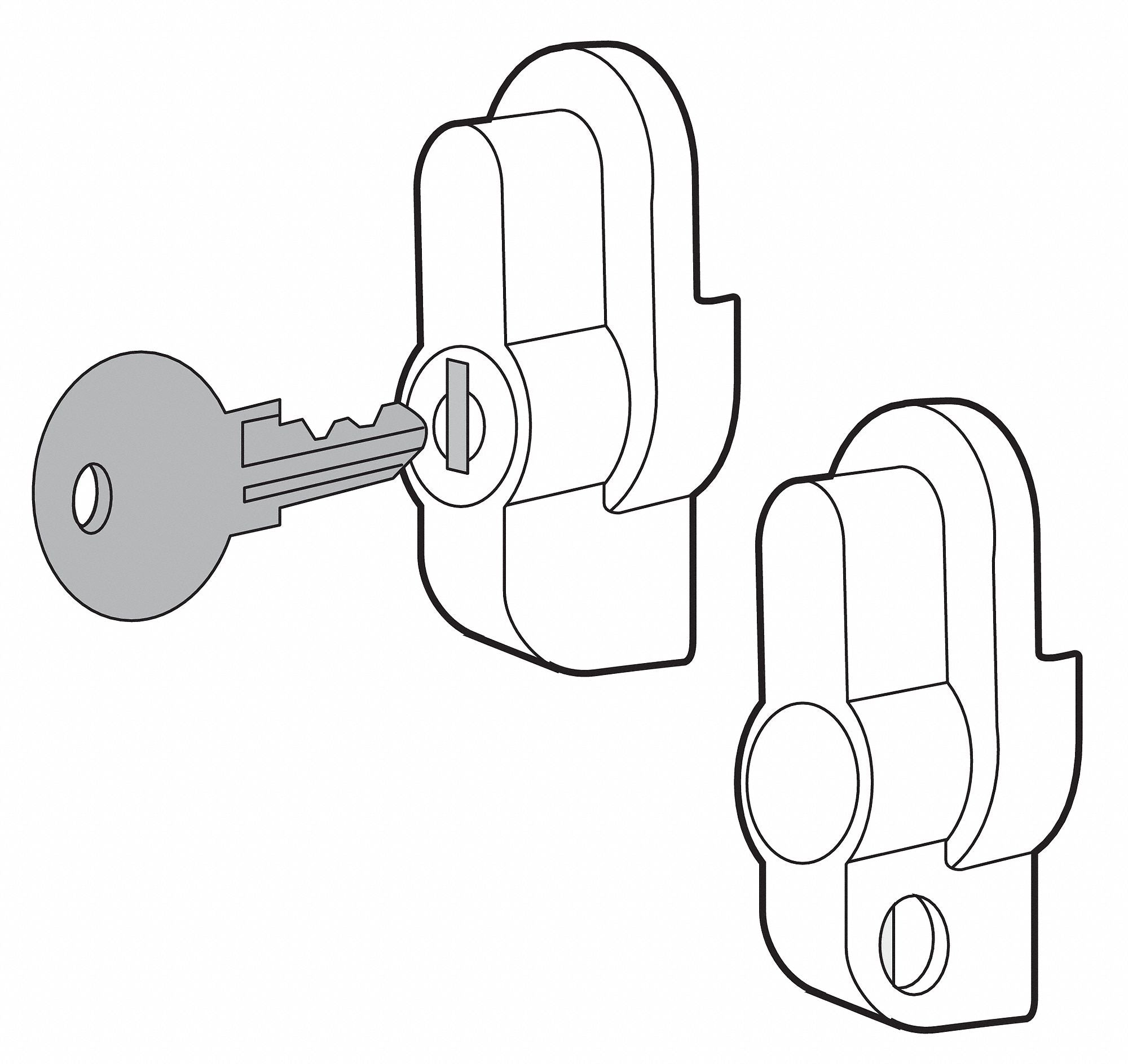 Padlock Kit Handle Stainless Steel
