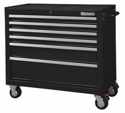 Rolling Tool Cabinet Black Heavy Duty