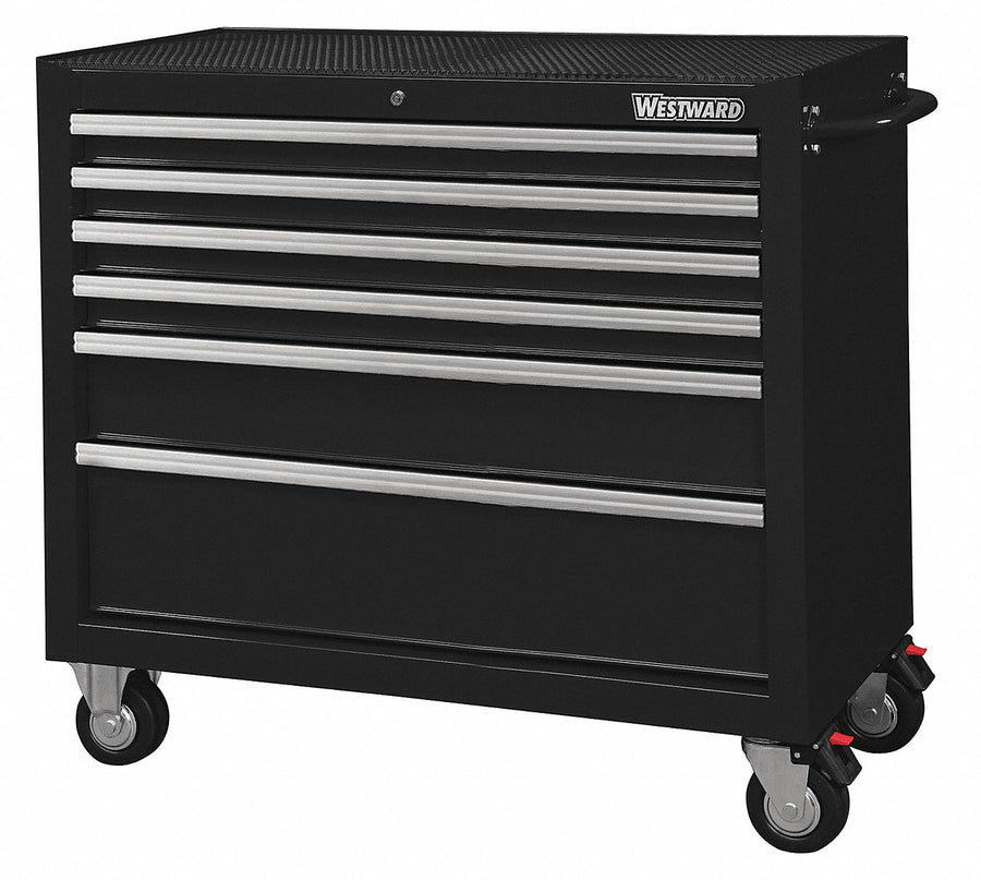 Rolling Tool Cabinet Black Heavy Duty