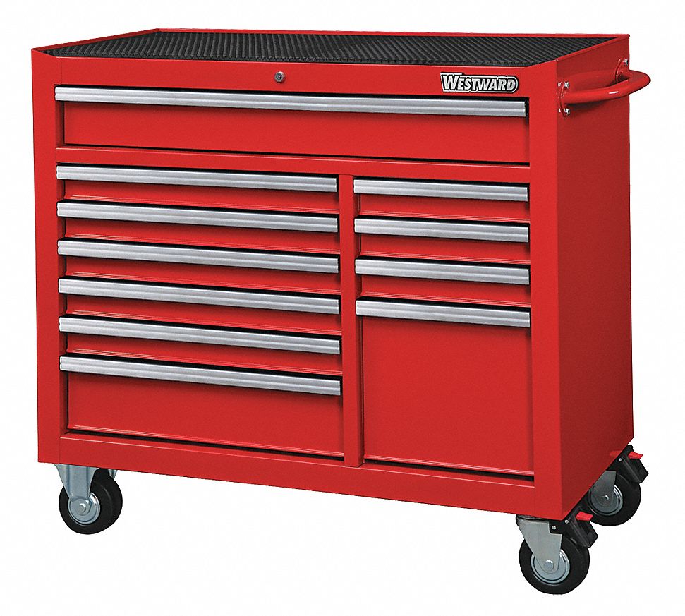 Rolling Tool Cabinet Red Heavy Duty