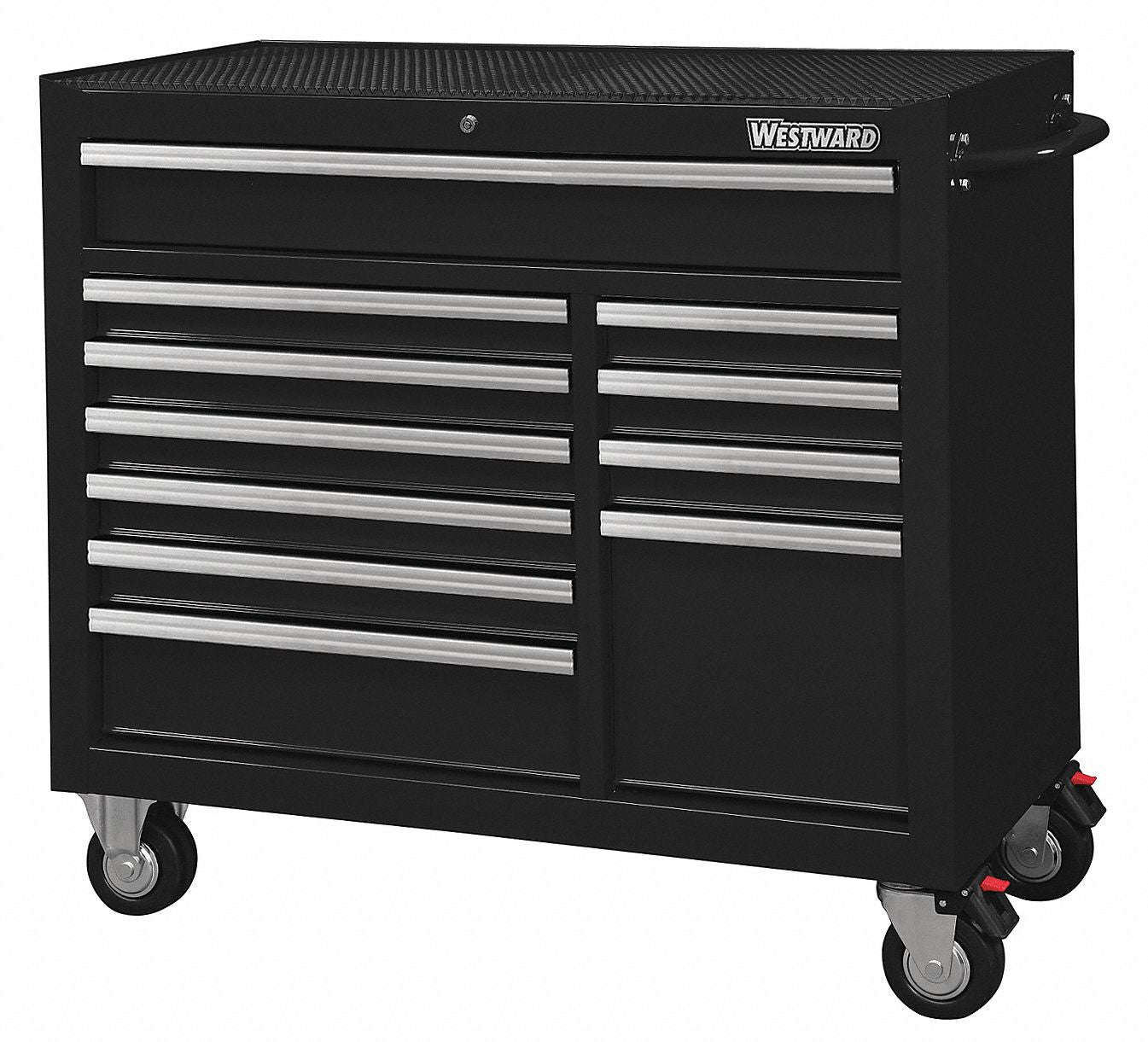Rolling Tool Cabinet Black Heavy Duty