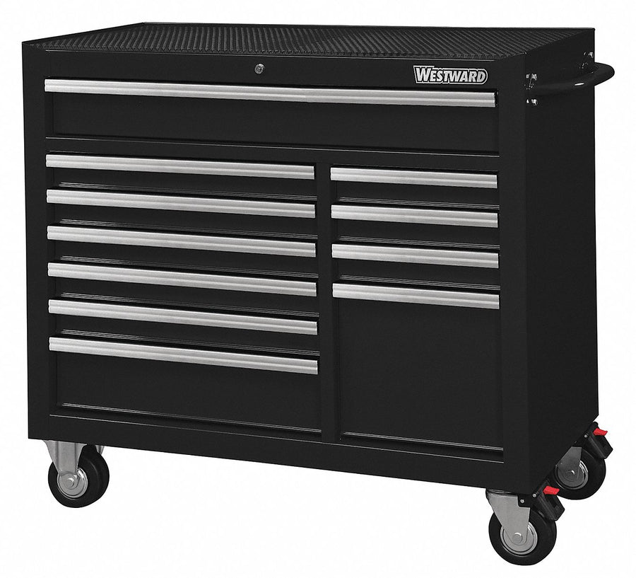 Rolling Tool Cabinet Black Heavy Duty