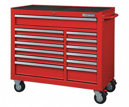 Rolling Tool Cabinet Red Heavy Duty